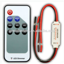 Regulador de LED Interruptor de RF Regulador LED de un solo color con cable negro y rojo